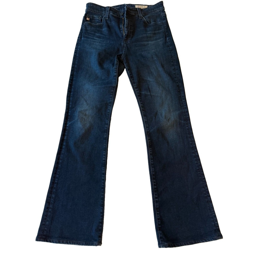 AG Farrah Boot Jeans Women 28x32 Dark Wash High Rise Boot Cut Japanese Denim